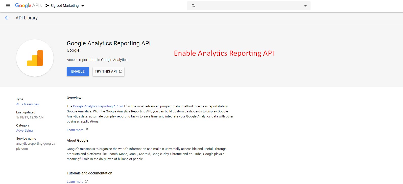 Step 35. Paste Link an enable API Step 35. Paste Link an enable API
